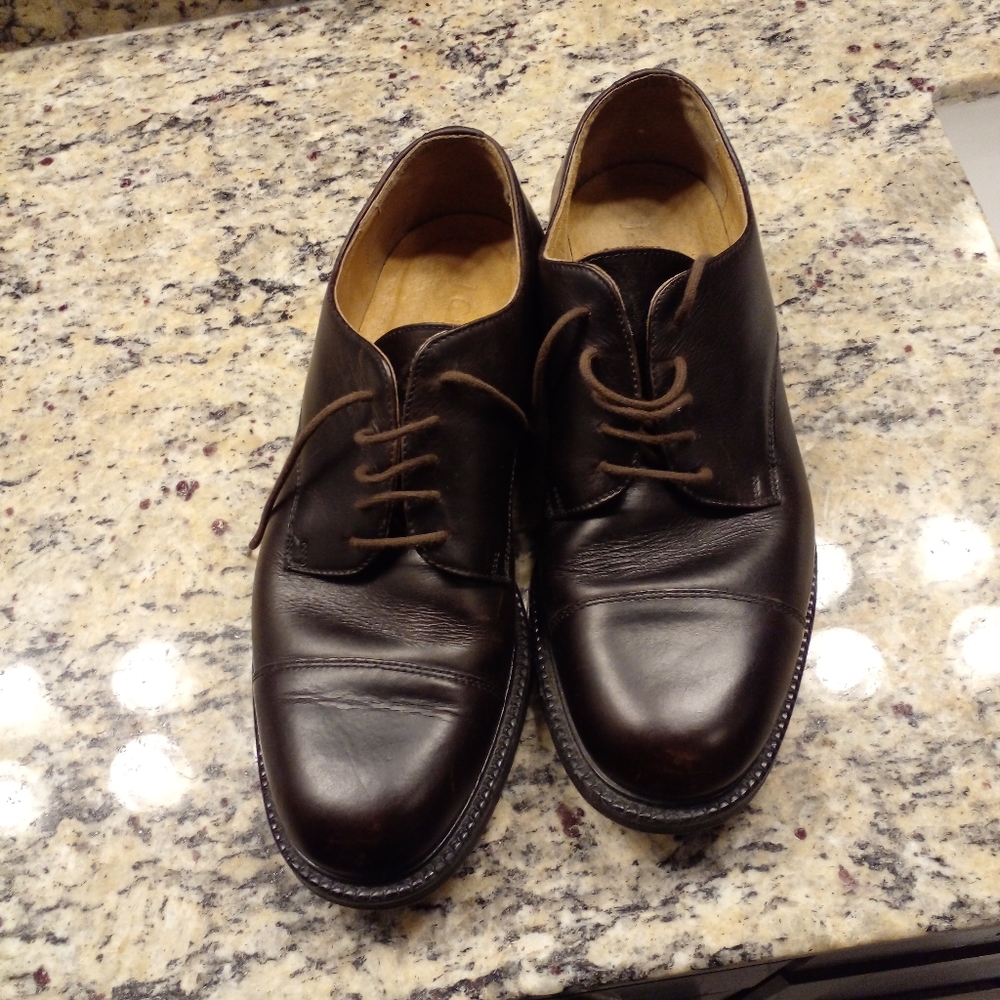 Stacked leather J Crew Shoes